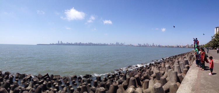 Looking @ Malabar Hills from Nariman Point