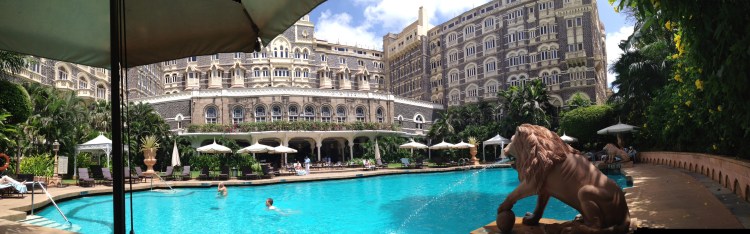 Taj Mahal Palace pool area - very relaxing