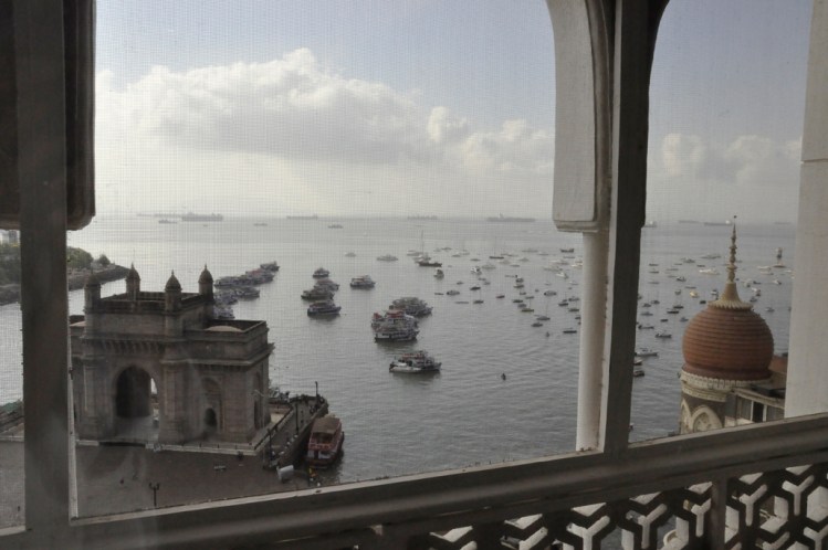 view from the suite's living room