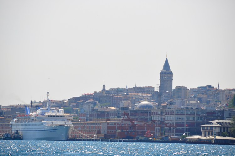 Beyoglu and Galata Tower from the ferry