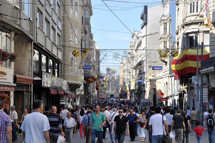Busy Istiklal Cadessi would only get busier
