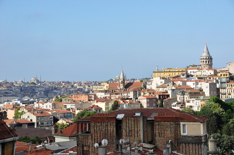 Galata Tower on the far right