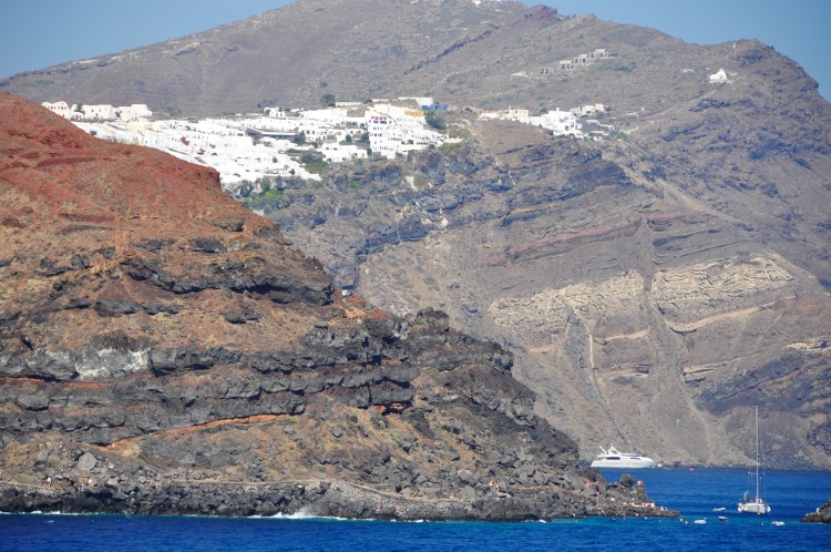 Brown Santorini (and the town of Oia).