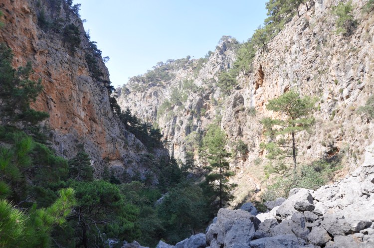 Agia Irini Gorge: not a straightforward walk down a flat, rock-less path.